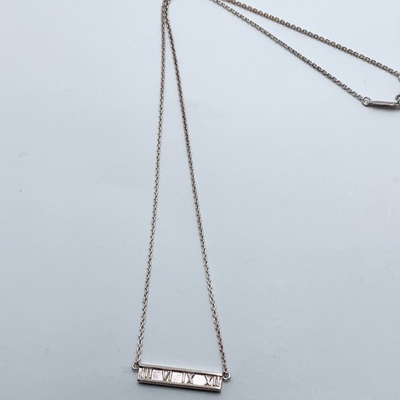Authentic Tiffany & Co Atlas Bar Necklace - Picture 8 of 11